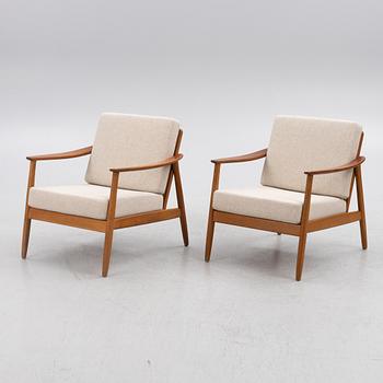 A pair of 'USA 247' easy chairs by Folke Ohlsson, second half of the 20th century.