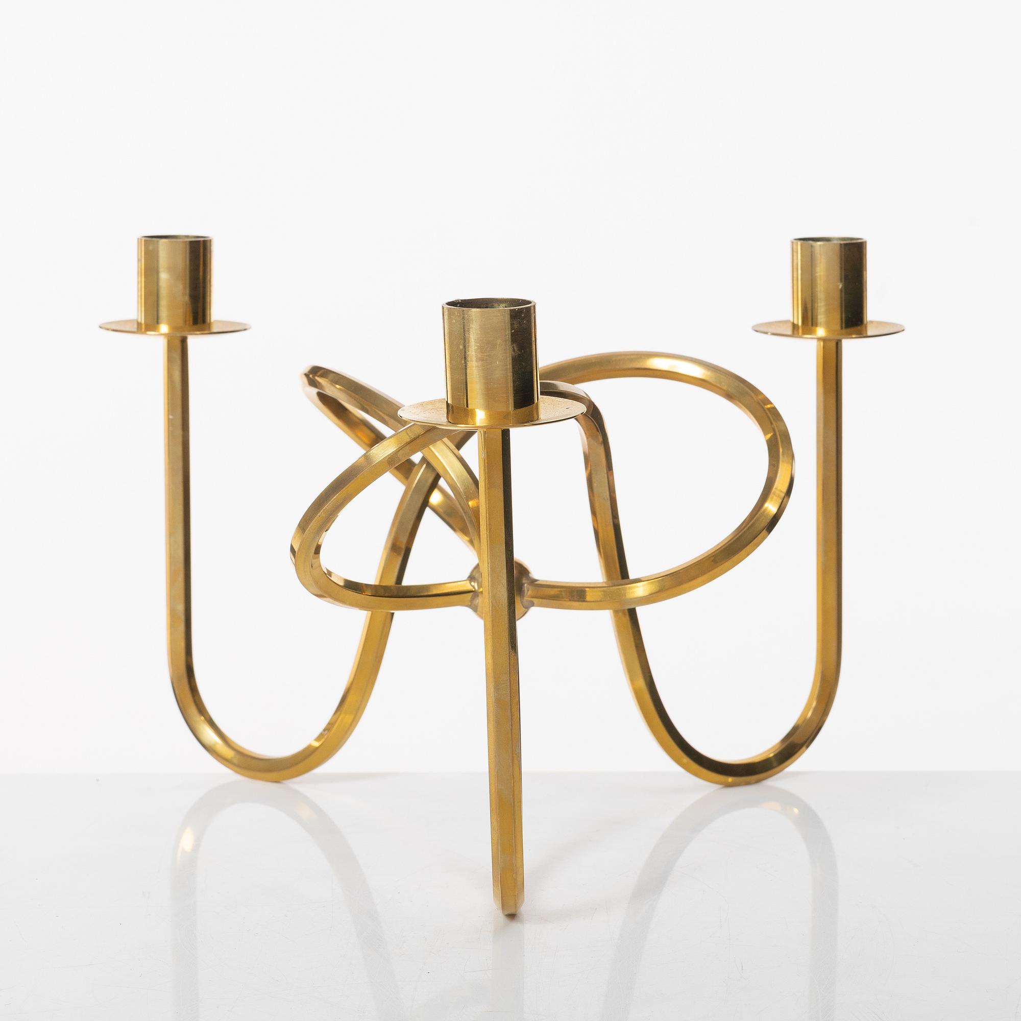 Josef Frank, a brass candelabrum, "The Friendship Knot", Svenskt Tenn.