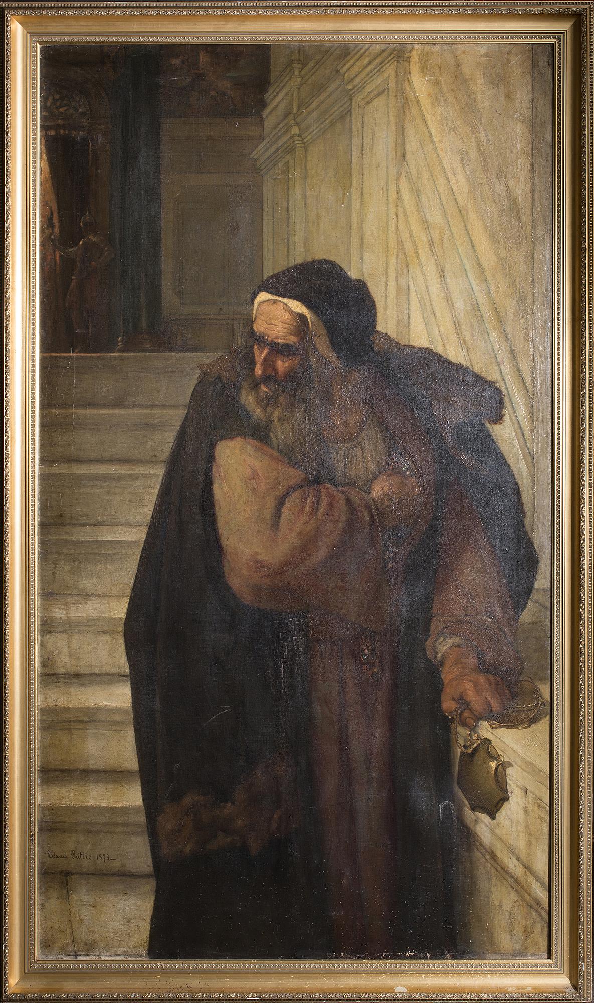 EDWARD PRITTIE, olja på duk, signerad och daterad 1878.