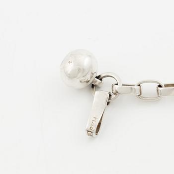 Sven-Erik Högberg, bracelet with charm, silver, Gothenburg 1965.
