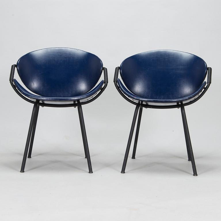 Olof Kettunen, a pair of 'TU612' chairs, manufacturer J. Merivaara, mid-20th century.