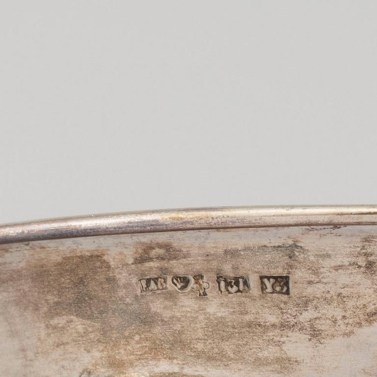 A Finnish parcel-gilt silver bowl, 1880.