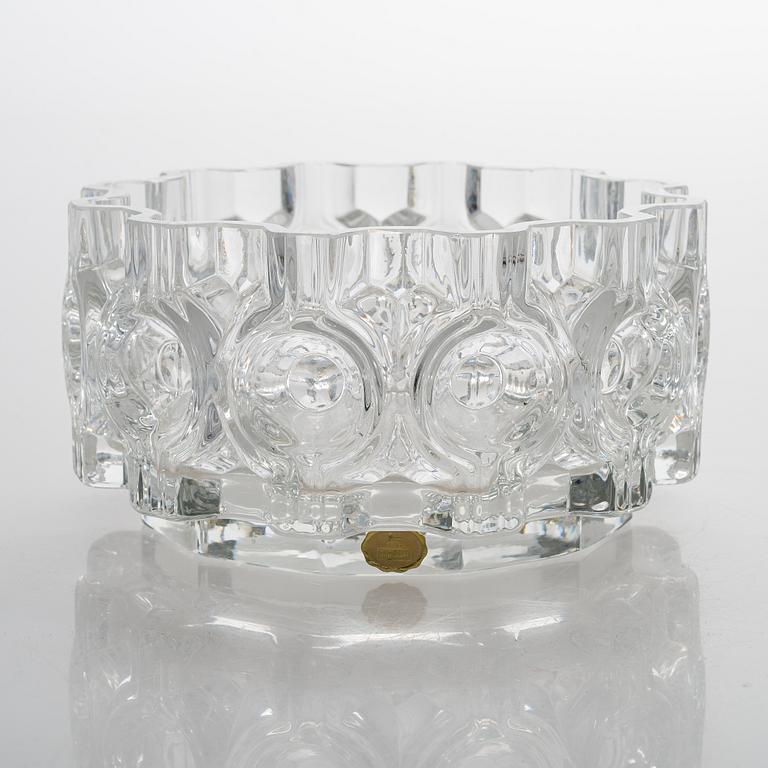 A vase "Brokadi" designed and signed 1973 by Helena Tynell Riihimäen Lasi Oy.