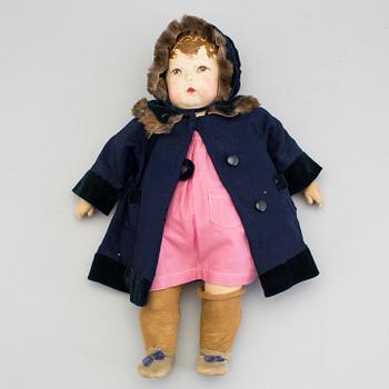 A Käthe Kruse girl doll, Germany, 1920s.