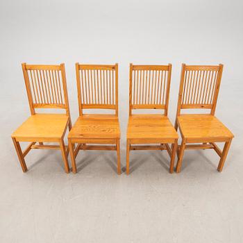 Table and chairs, 10 pieces, 1970s.