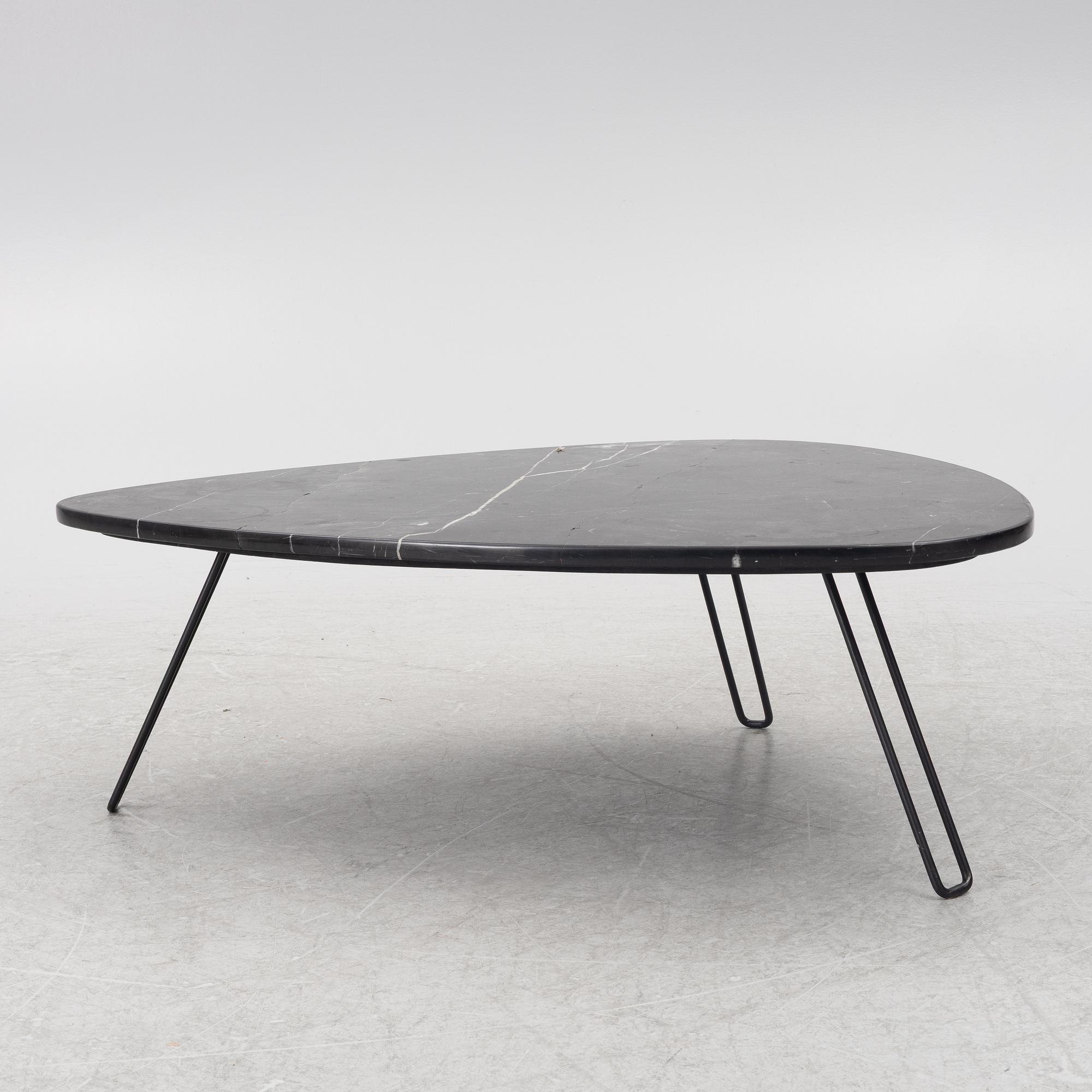 A contemporary coffee table.