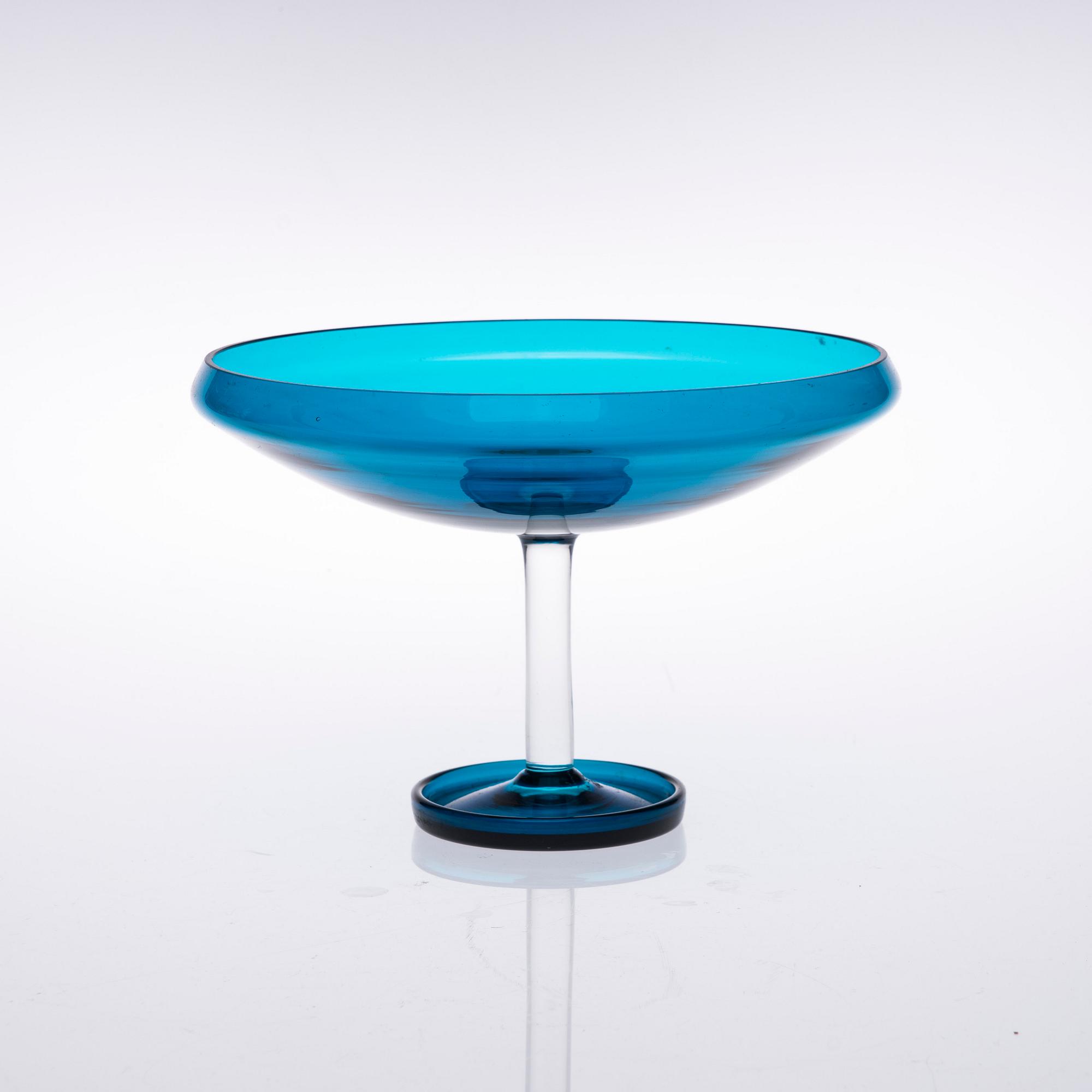 SKÅL PÅ FOT, glas, "Harlekin", Nanny Still, Riihimäen Lasi 1950/1960-tal.
