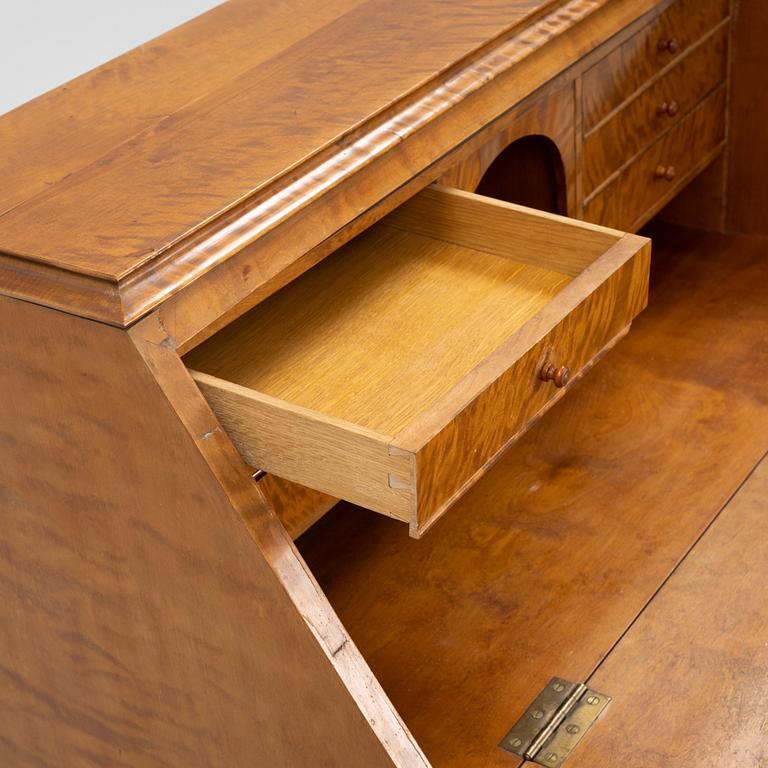 Drop-front secretary desk, 1920s.