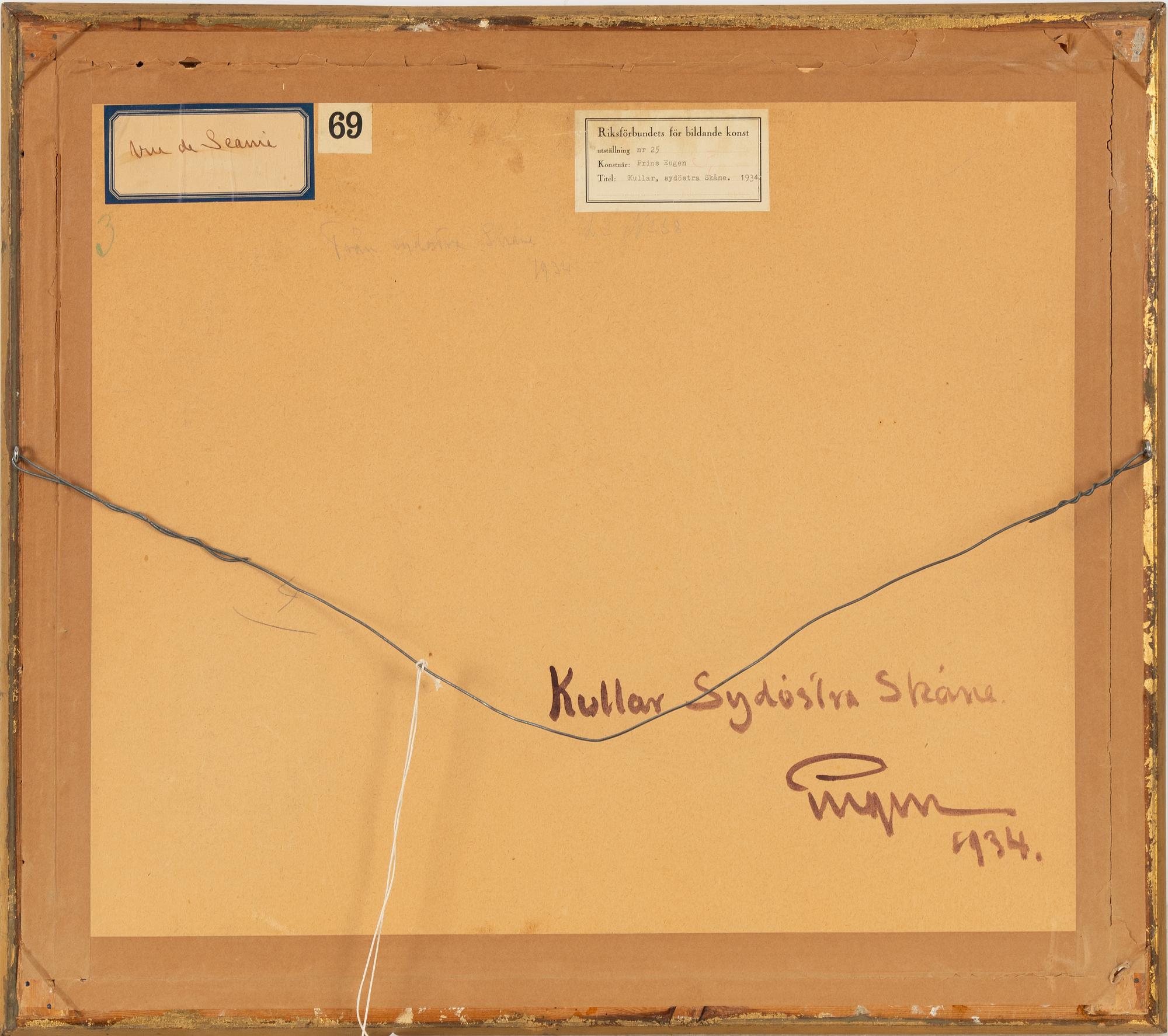 Prins Eugen, "Kullar, sydöstra Skåne".