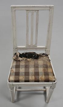 STOLAR, 4 st, gustavianska provinsarbeten, omkring sekelskiftet 1800.