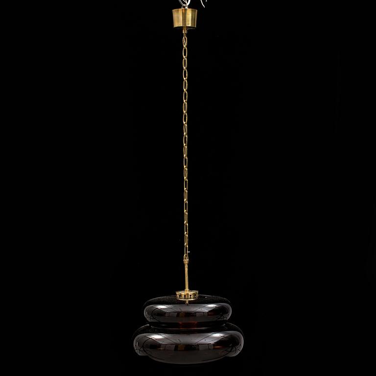 TAKLAMPA, "Bubblan", Carl Fagerlund, Orrefors, 1960-70-tal.