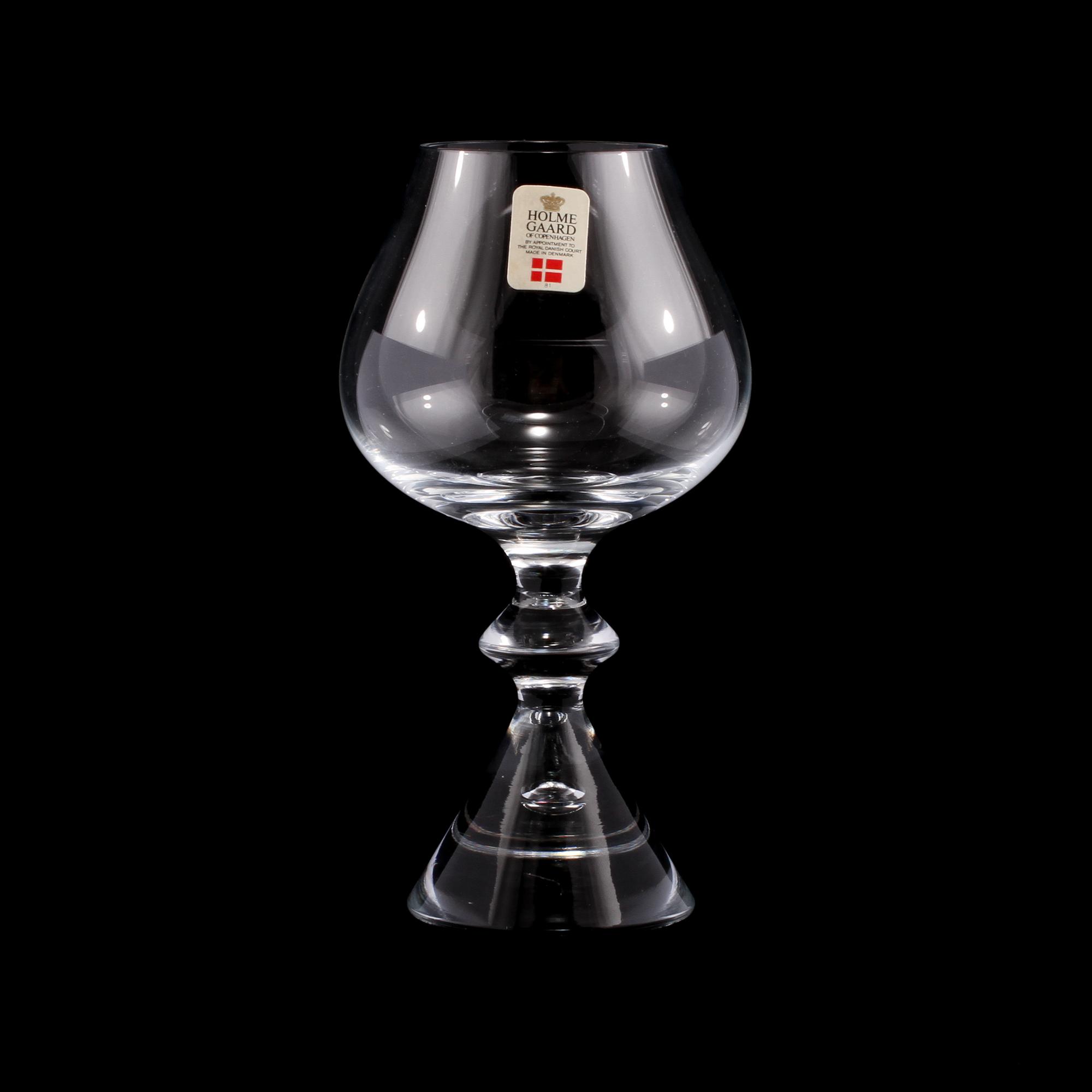 KONJAKSGLAS, 13 st, "Prince", Holmegaard, 1900-talets andra hälft.