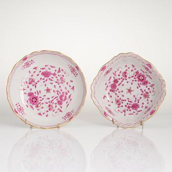 MAT- OCH KAFFESERVIS, 77 delar, porslin, Meissen, "Indische malerei", 1900-talets andra hälft.