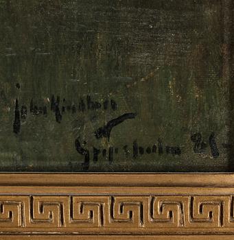 JOHAN KINDBORG, olja på duk, signerad och daterad 81.