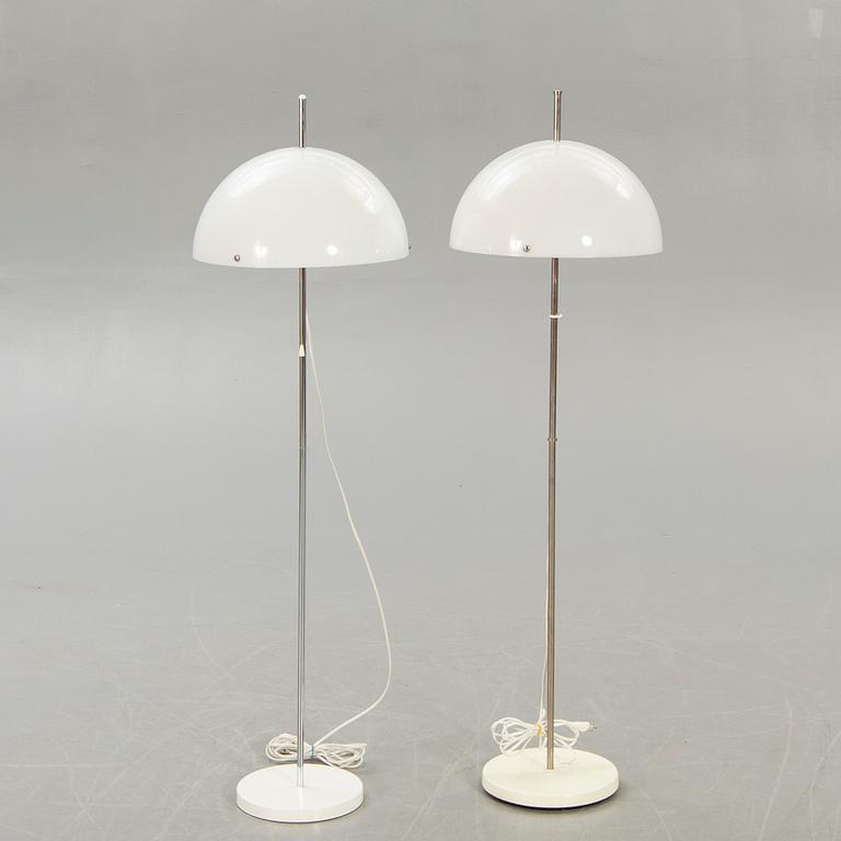 A set of two Fagerhult floor lamps, later part of the 20th century.