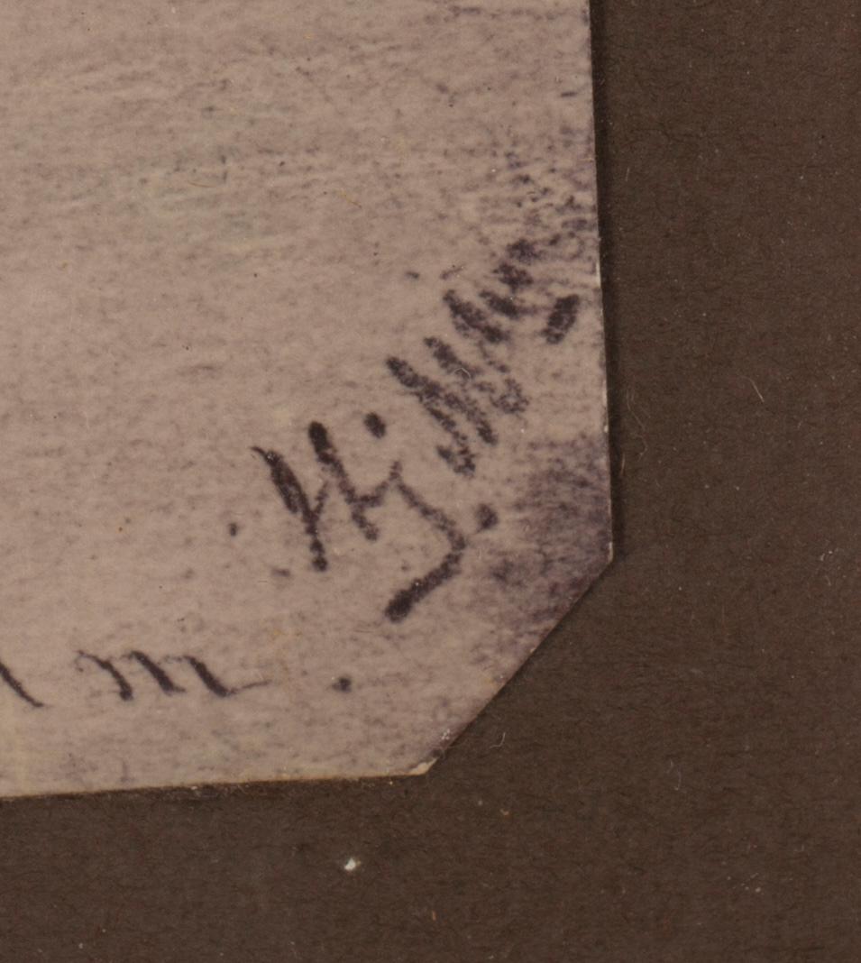 HJALMAR MUNSTERHJELM, teckning, signerad, intygas a tergo.