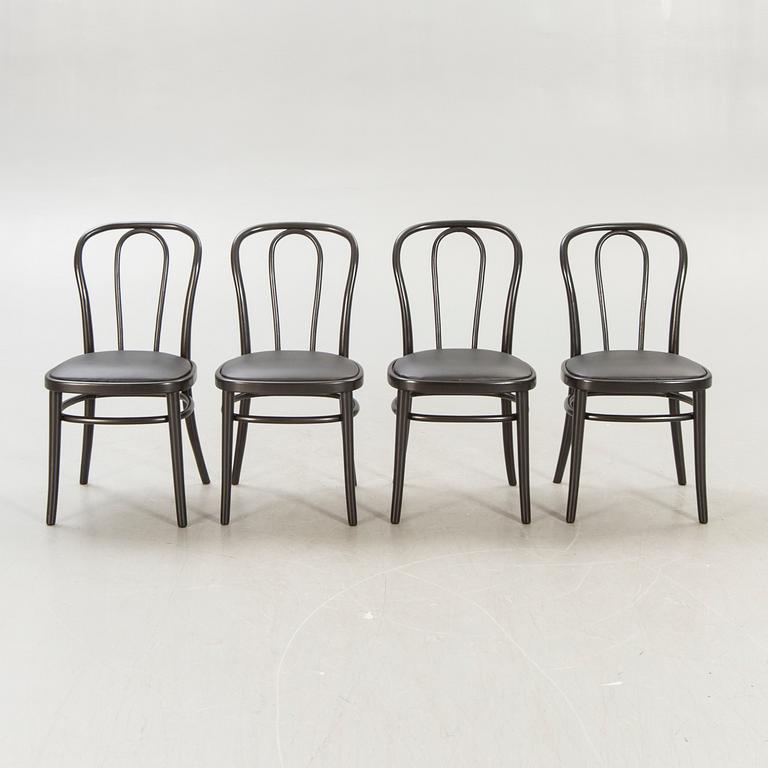 A set of eight Gemla Wien painted chairs.