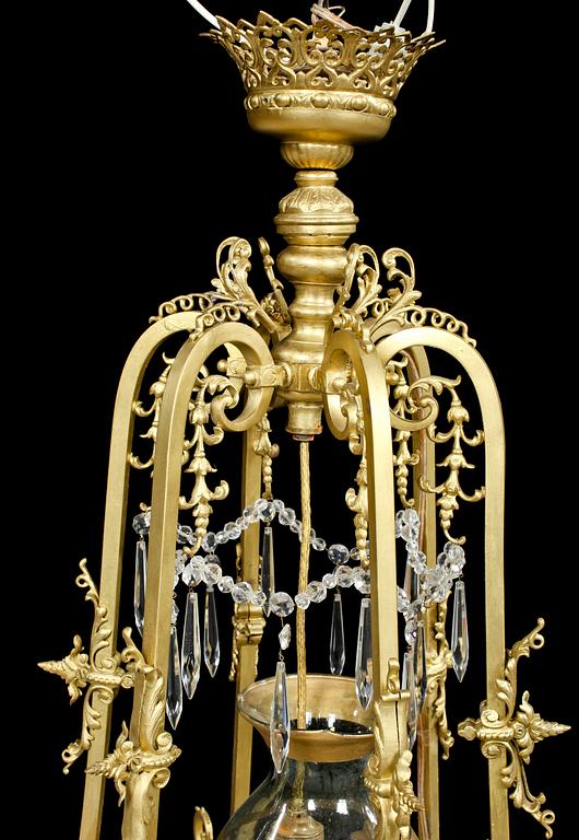 LJUSKRONA, omkring sekelskiftet 1900. Höjd ca 110 cm.