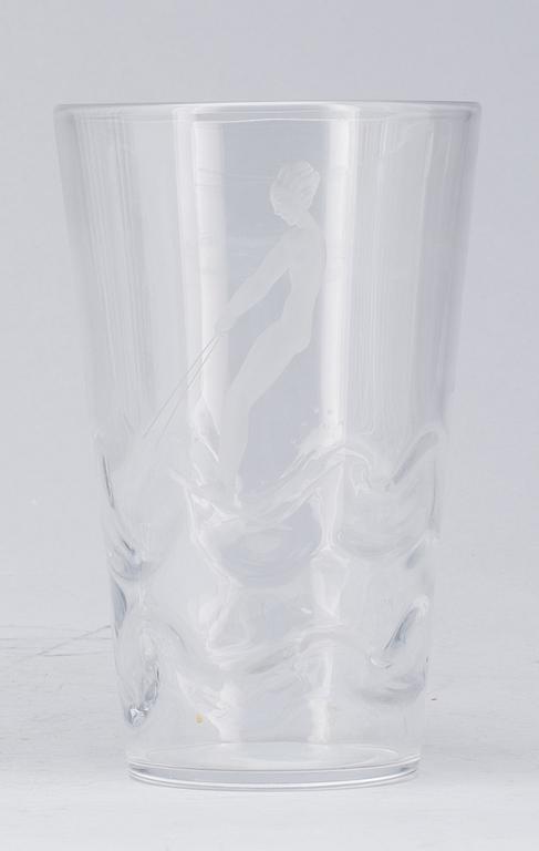 VAS, glas. Orrefors, Vicke Lindstrand trol. 1938.