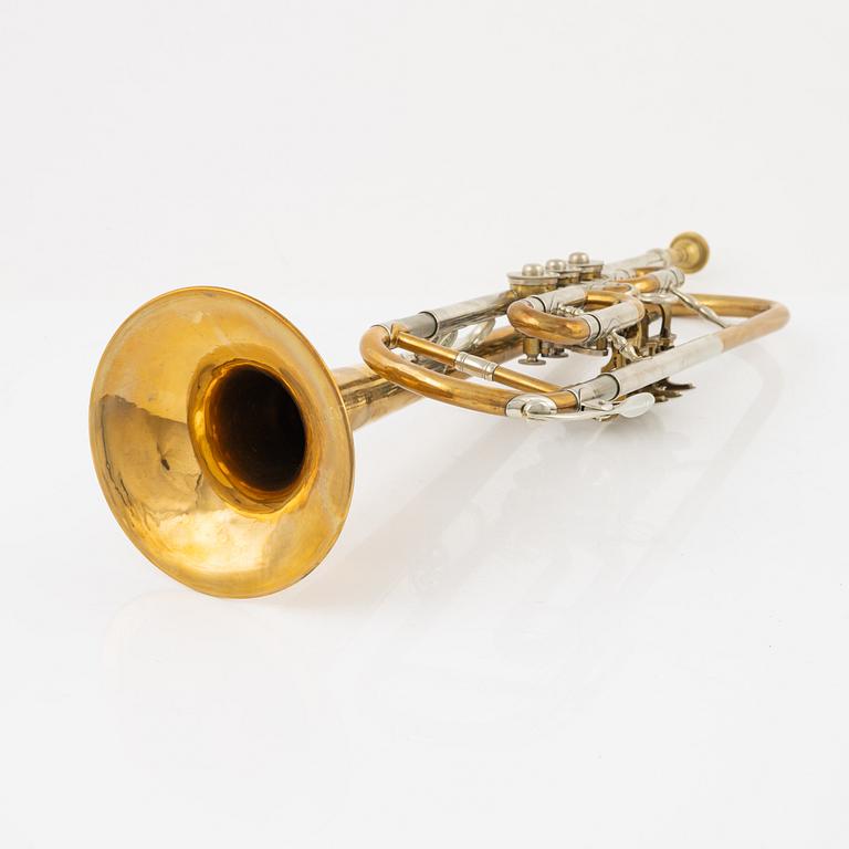 A Trumpet by Friederich Alvin Heckel, Dresden, first part of the the Century.