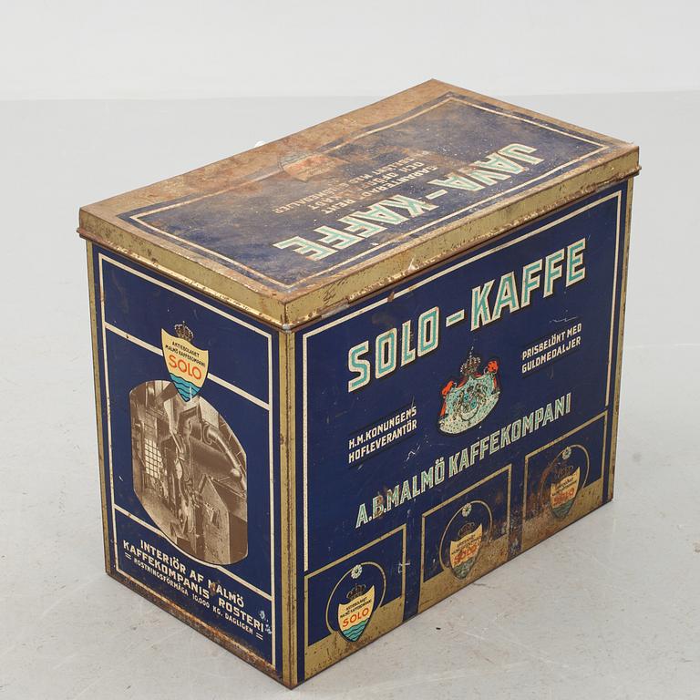 KAFFELÅDA, "Solo-Kaffe". 1900-tal.