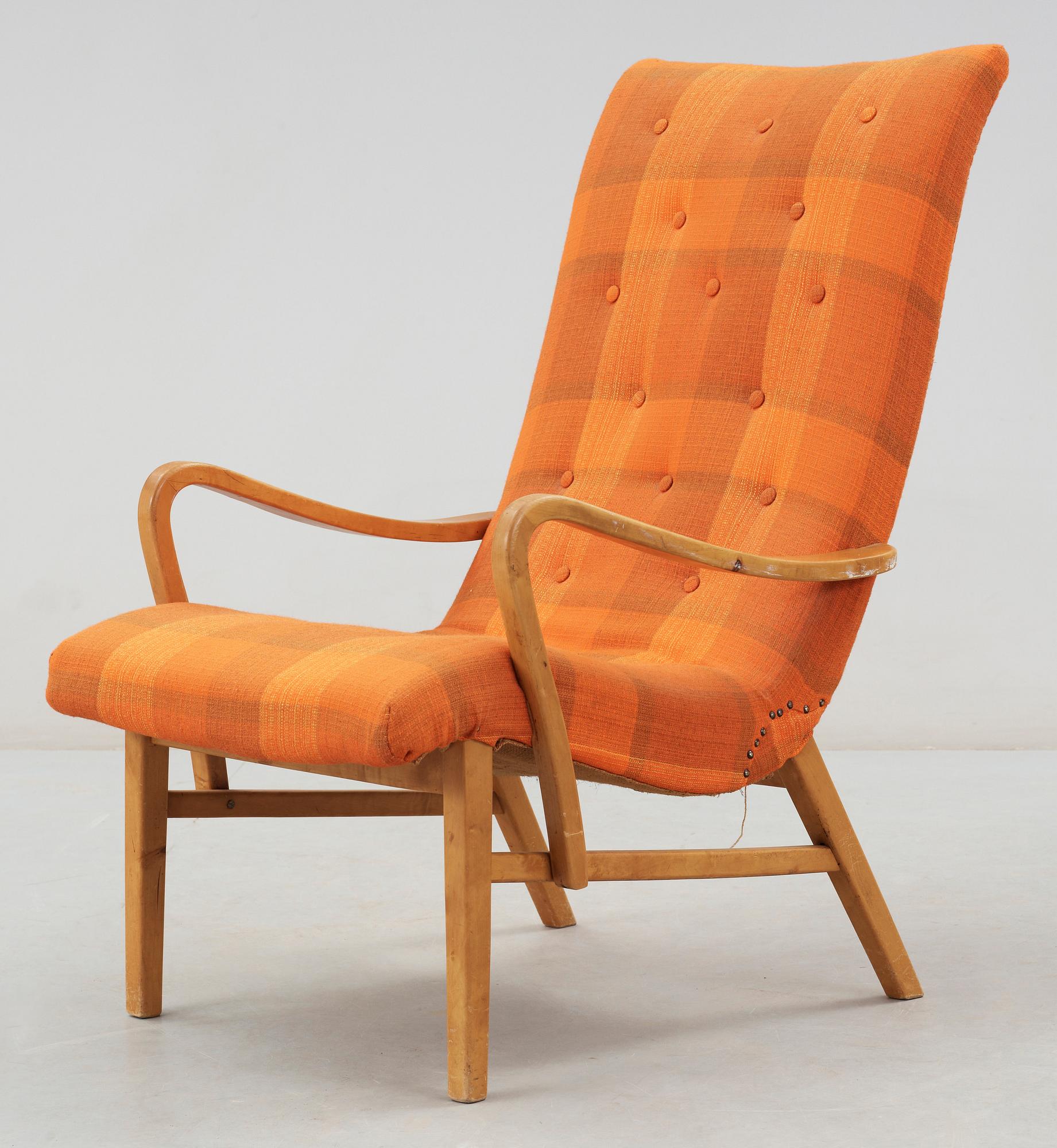FÅTÖLJ, möjligen Axel Larsson, 1940-tal.