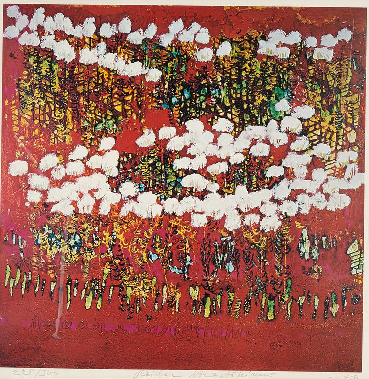 Reidar Särestöniemi, offset, 1976. signed 228/300.
