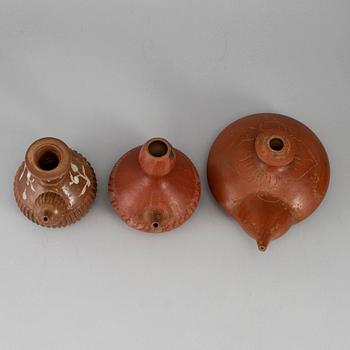 A group of three South East Asian kendis, 15th/16th Century.