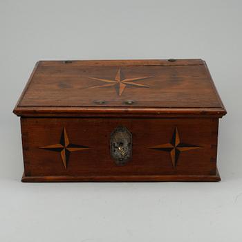 SCHATULL, barock, 1700-tal.