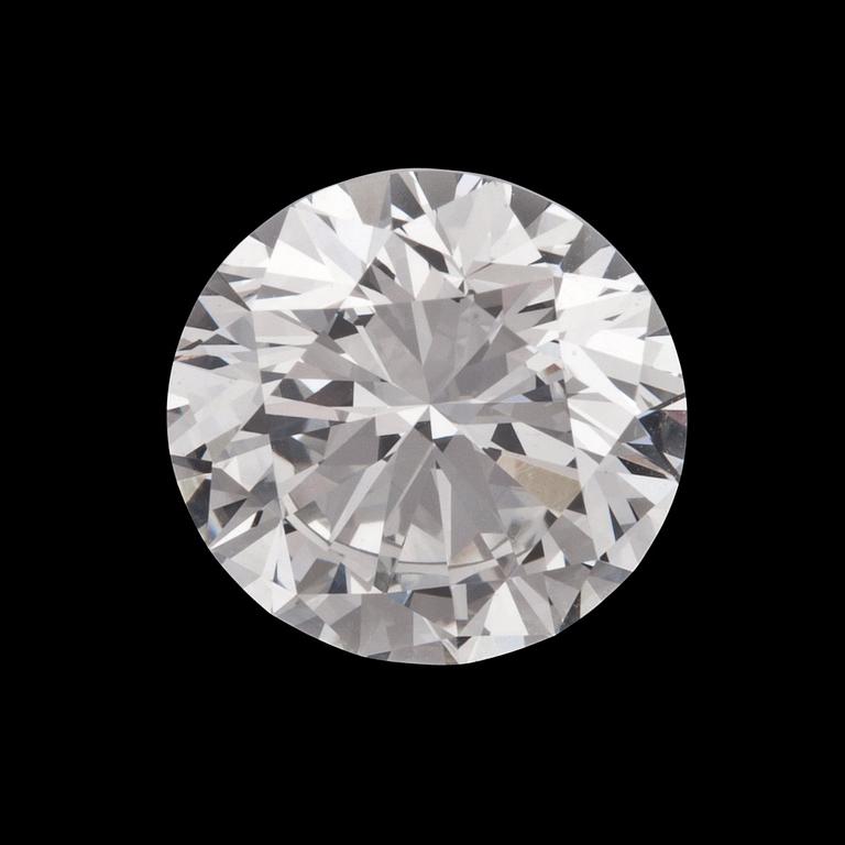 A brilliant cut diamond, 3.19 cts.