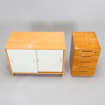 Alvar & Aino Aalto, kirjoituspöytä ja tuoli, malli "69", Artek, 1950/60/70-luku.