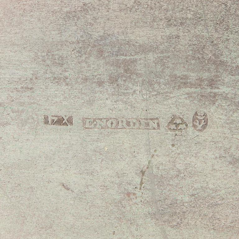 Eric Nordin, dosa silver Sundsvall 1852.