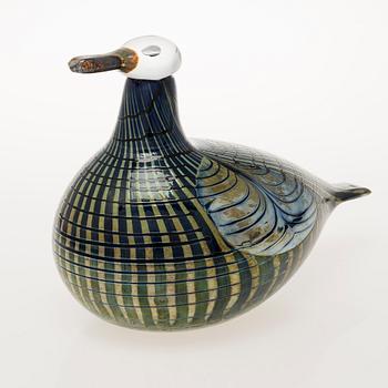 OIVA TOIKKA, A glass bird. Signed Oiva Toikka Nuutajärvi Notsjö 207/1000.