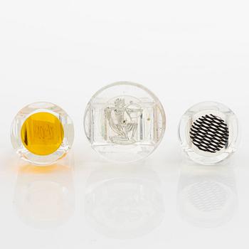 Siv Lagerström, three rings, acrylic plastic, 1970s.
