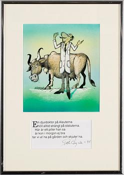 HANS ARNOLD, blandteknik, signerad.