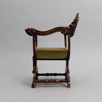 DANTE CHAIR, Italy / Spain, early 20th century.