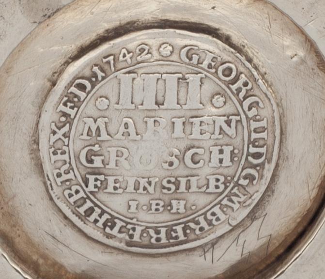 BÄGARE, silver Nils Orstedt. Norrköping. 1779. Vikt ca 49g.