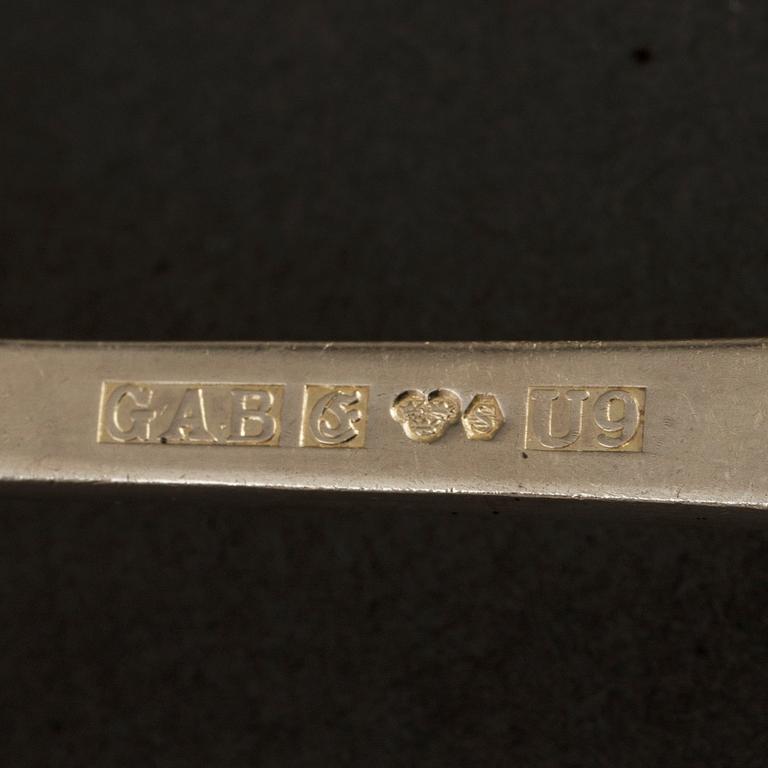 JACOB ÄNGMAN, a 73-piece silver cutlery service 'Rosenholm' from GAB, 1969-89.