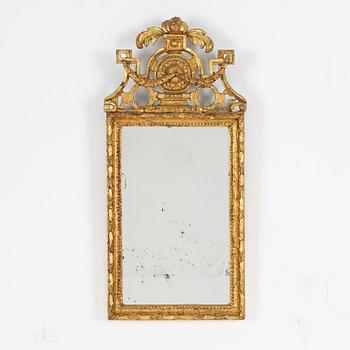 A Louis XVI mirror, presumably Denmark, late 18th century.