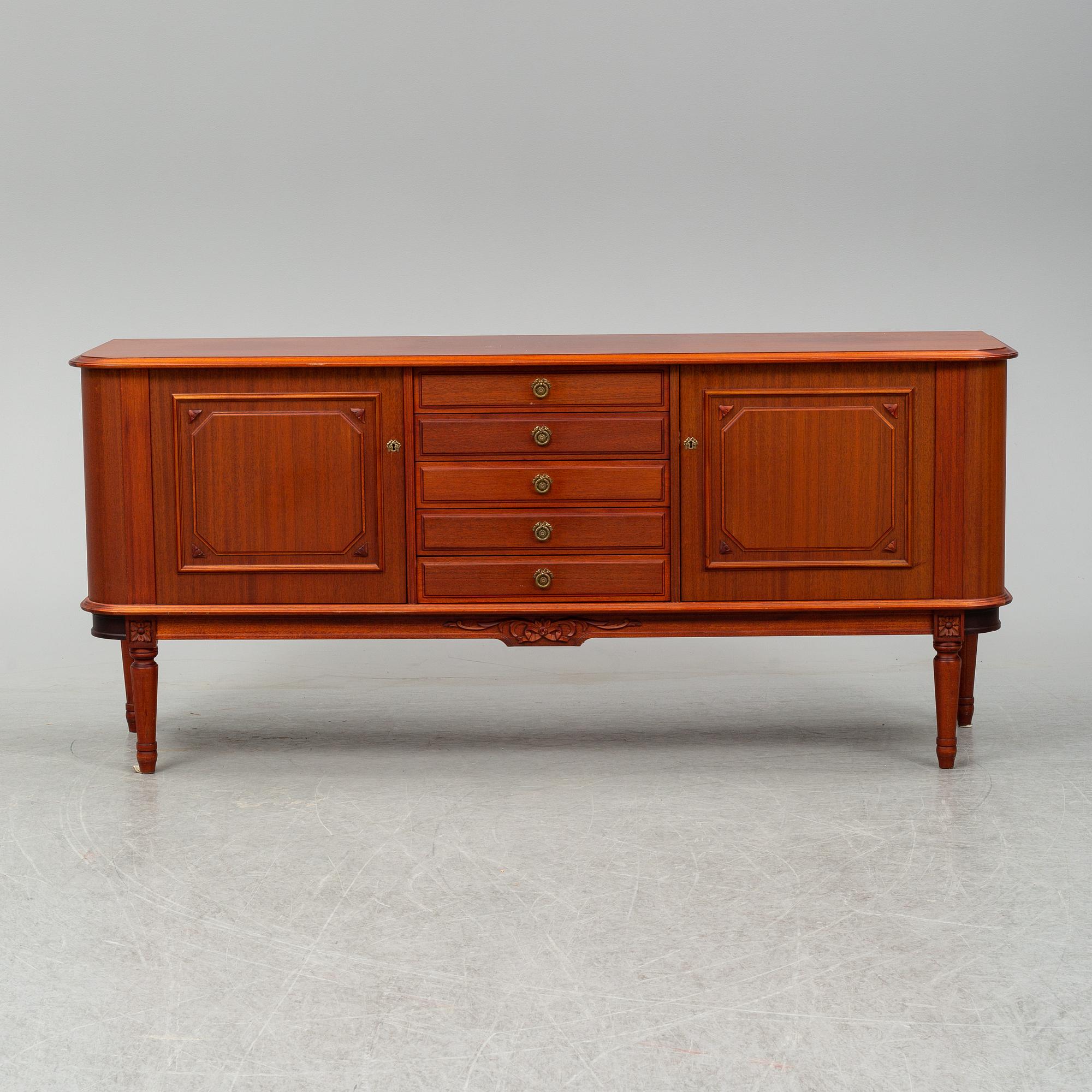 a late 20th Century sideboard.
