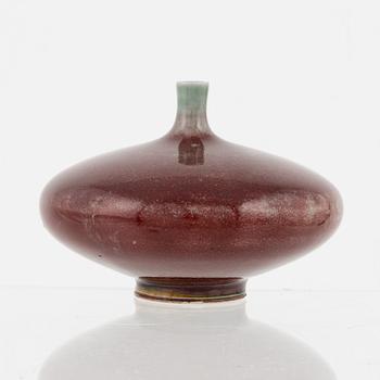 Berndt Friberg, a stoneware bowl and a vase, Gustavsbergs studio, 1967 and 1970.