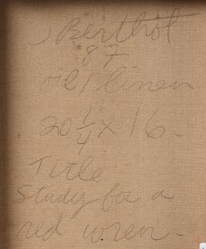 Jake Berthot, "Study for a Red Wren".