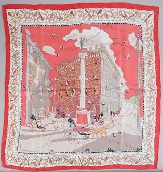 Salvatore Ferragamo, a silk scarf.