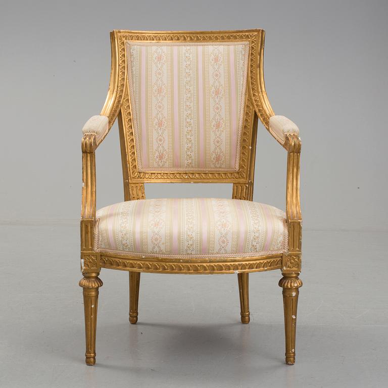 KARMSTOL, Gustavianskt stockholmsarbete, 1700-talets slut.