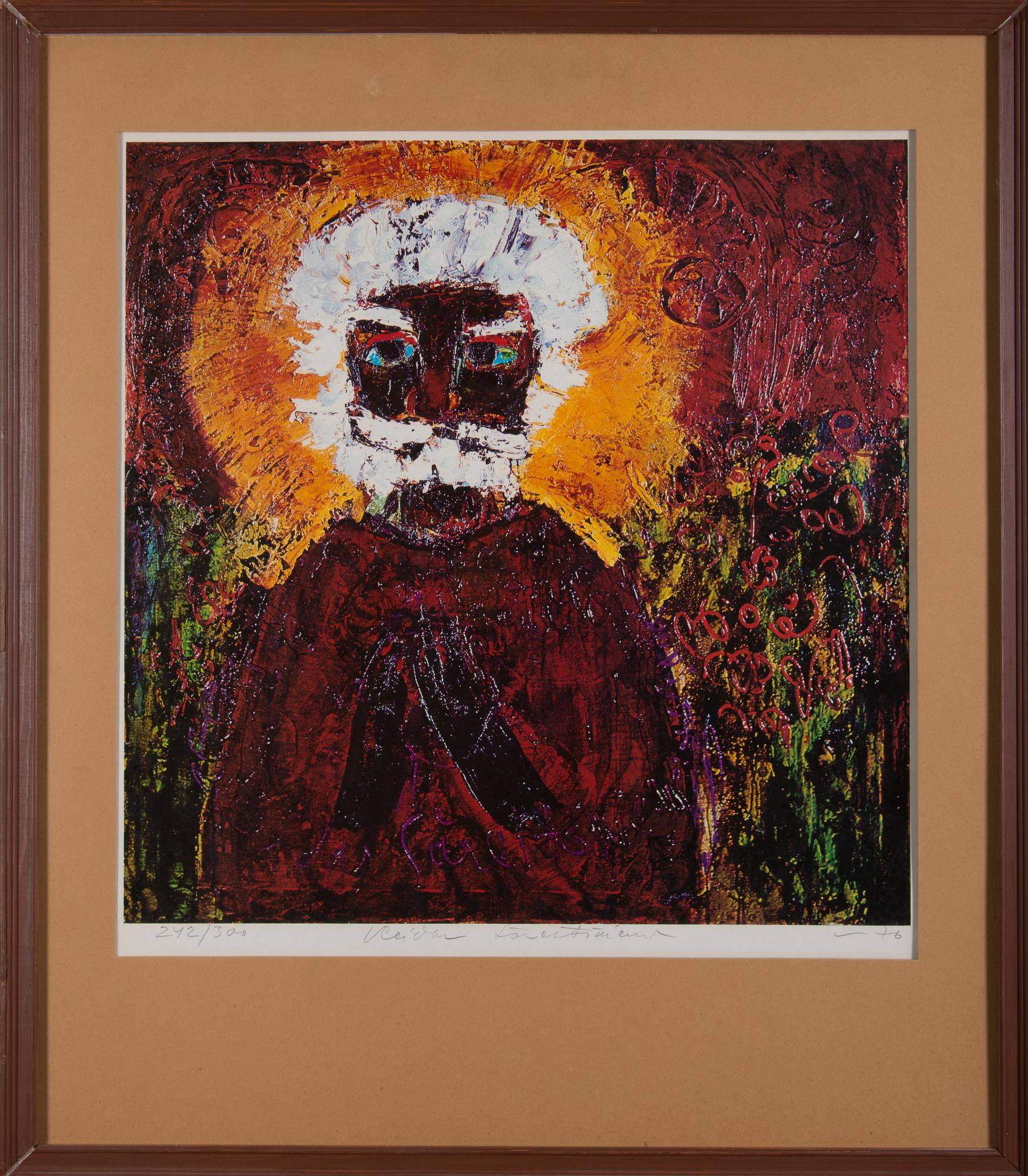 REIDAR SÄRESTÖNIEMI, offset-tryck, signerad och daterad -76, numeroitu 242/300.