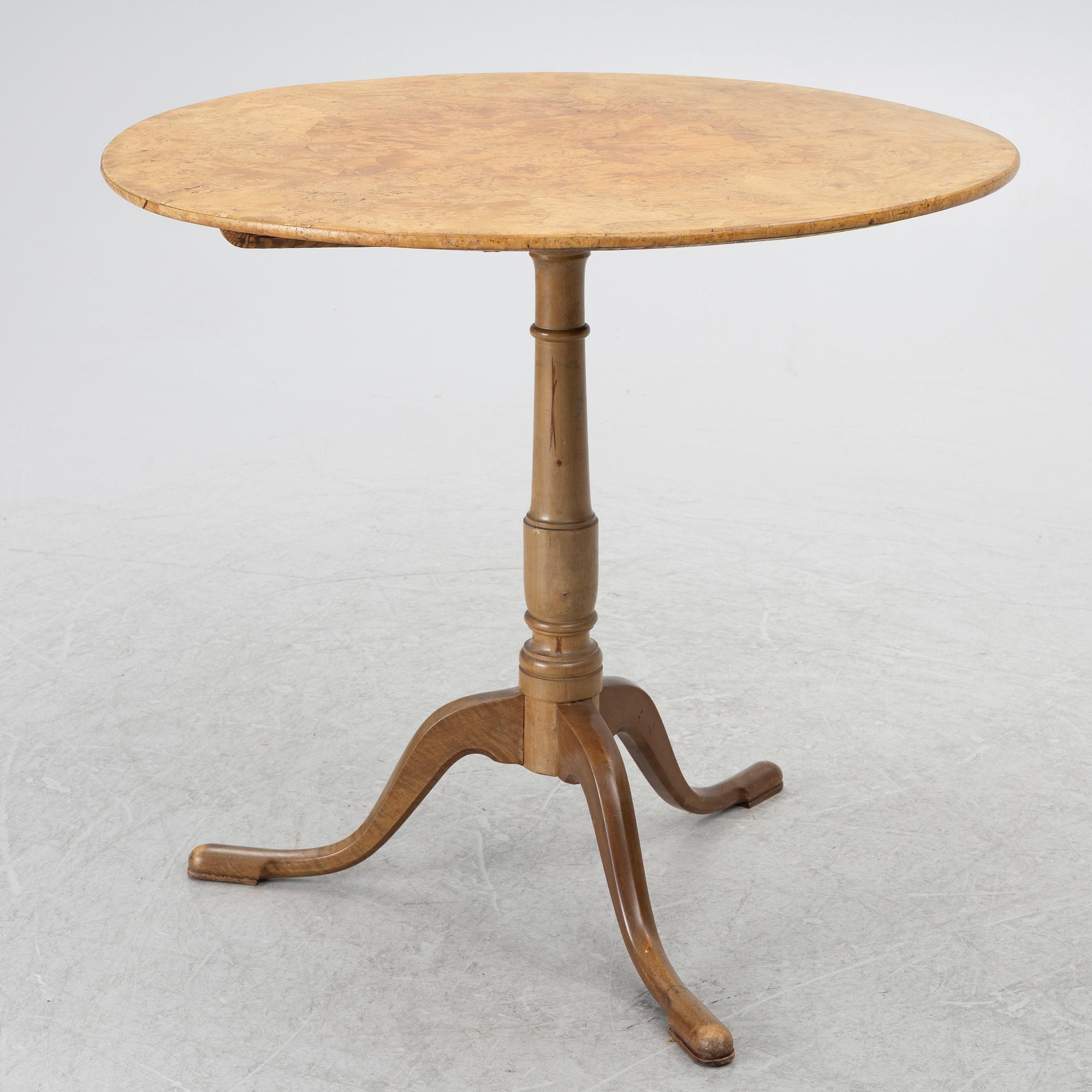 Fällbord, 1700-/1800-tal.