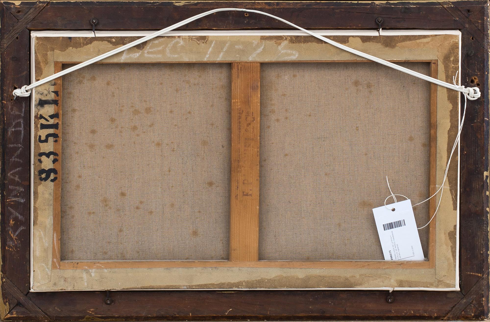 MARIA LUISA DE LA RIVA Y CALLOL DE MUÑOZ, blandteknik på duk, signerad.