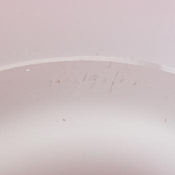 Paul Kedelv, Vas samt skålfat "Coquille"  Flygsfors 1900-talets mitt.