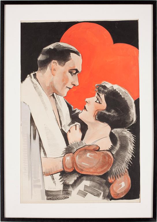 ERIC VILHELM ROHMAN, blandteknik, signerad.