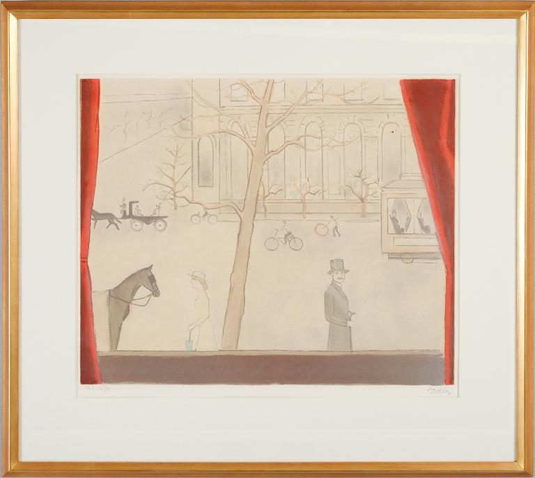 EINAR JOLIN, färglitografi, sign och numr HC 10/40.